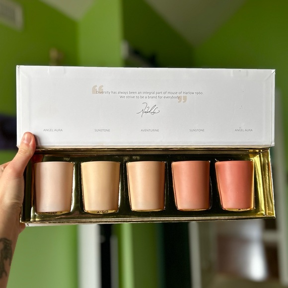 NEW Dainty 2.5oz House of Harlow 1960 Luxury Soy Blend Candle Set of 5 Glass - Picture 4 of 4